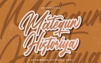 Matequn Historiya - Handwritten Font