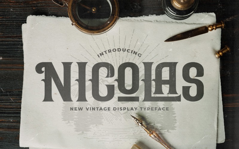 Nicolas - Victorian Decorative Font