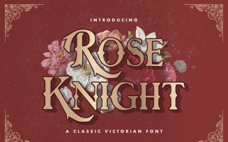 Rose Knight - Victorian Decorative Font