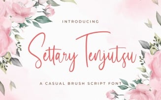 Settary Tenjutsu - Handwritten Font