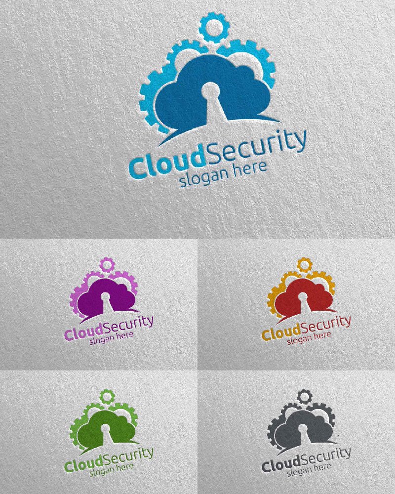 Kit Graphique #171489 Cloud Logo Divers Modles Web - Logo template Preview