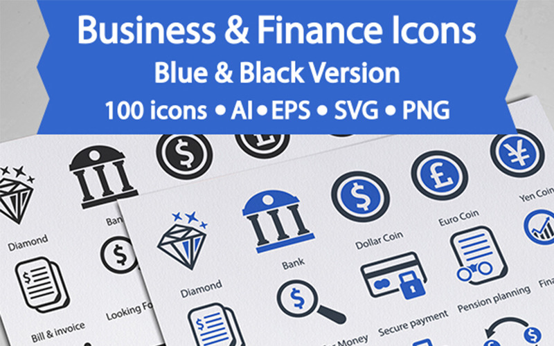 Business and Finance Icons Icon Set
