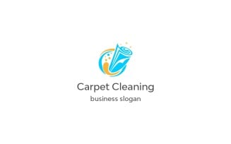Carpet Cleaning Logo design template