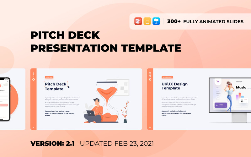 Pitch Deck - Smooth Animated PowerPoint template PowerPoint Template