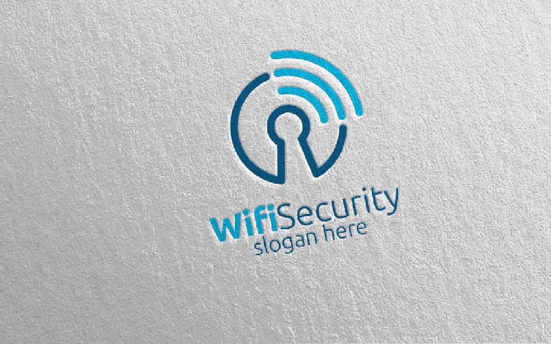 Data Wifi Security Logo Logo Template