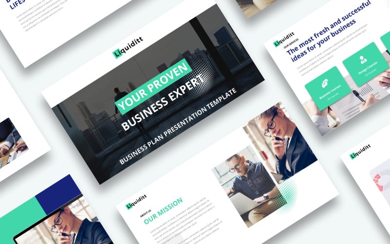 Free Business Plan Presentation PowerPoint template PowerPoint Template