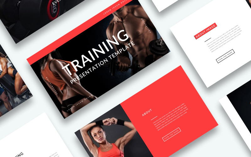 Free Training Presentation PowerPoint template PowerPoint Template