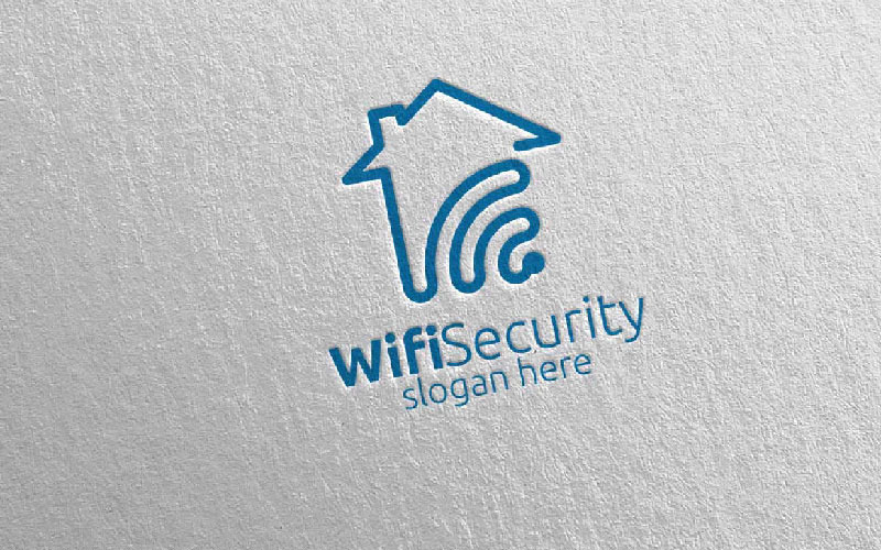 Home Wifi Security Logo Logo Template
