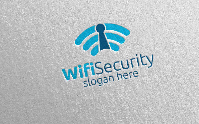 Internet Wifi Security Logo Logo Template