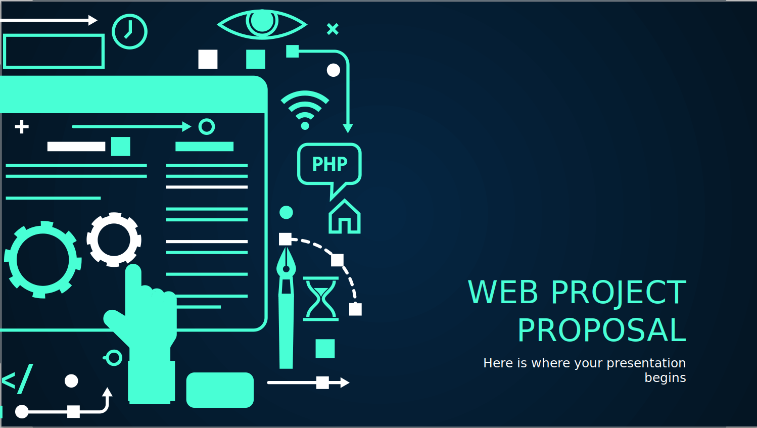 Webproject Proposal PowerPoint template