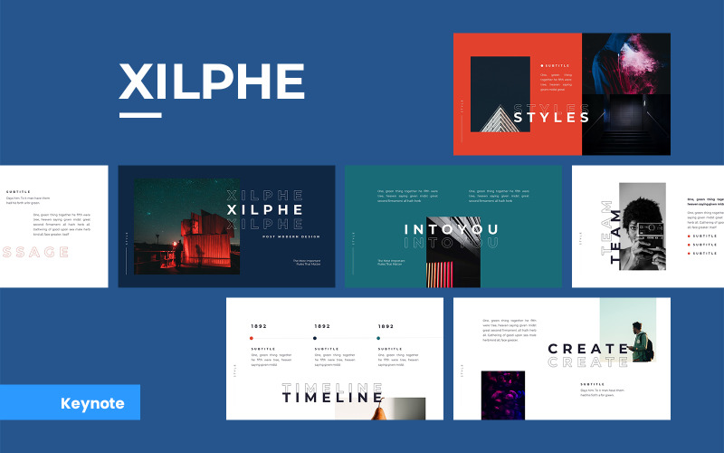 Xilphe Modern - Keynote template Keynote Template