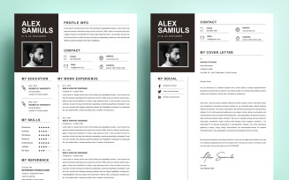 Alex Samiuls - UX/UI Designer Printable Resume Template