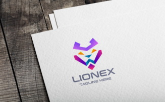 Lionex Logo template