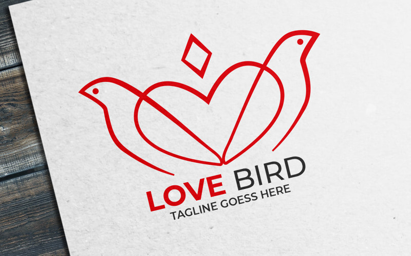 Love Bird Logo Template
