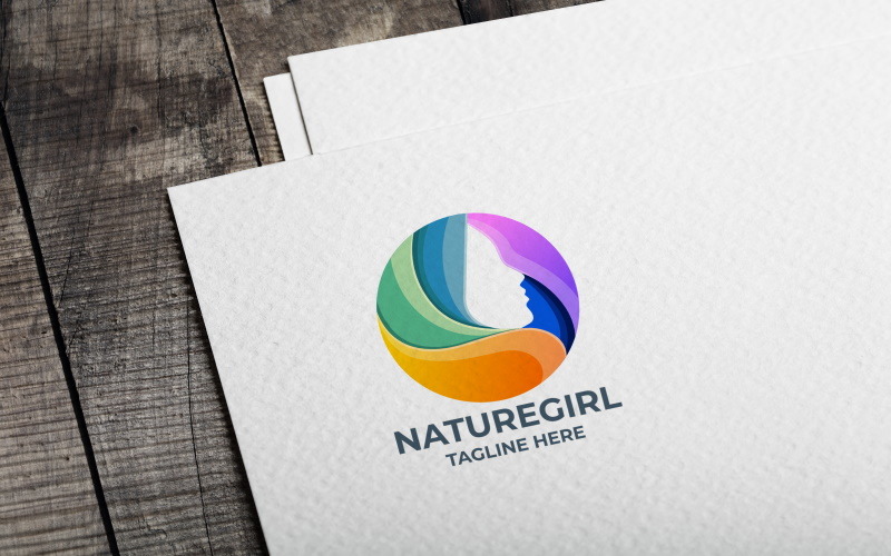 Nature Girl Logo template Logo Template