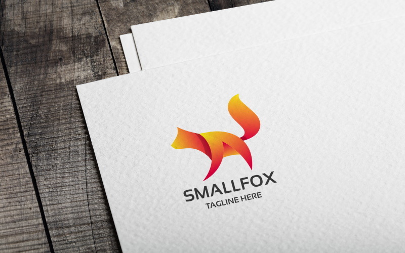 Small Fox Logo template Logo Template