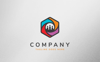 Social Cube Logo Template