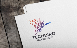 Tech Bird Logo template