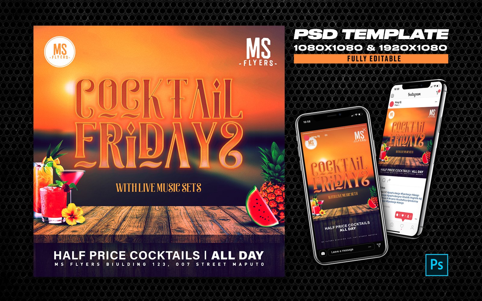 Kit Graphique #171926 Vie-nocturne Affiche Web Design - Logo template Preview