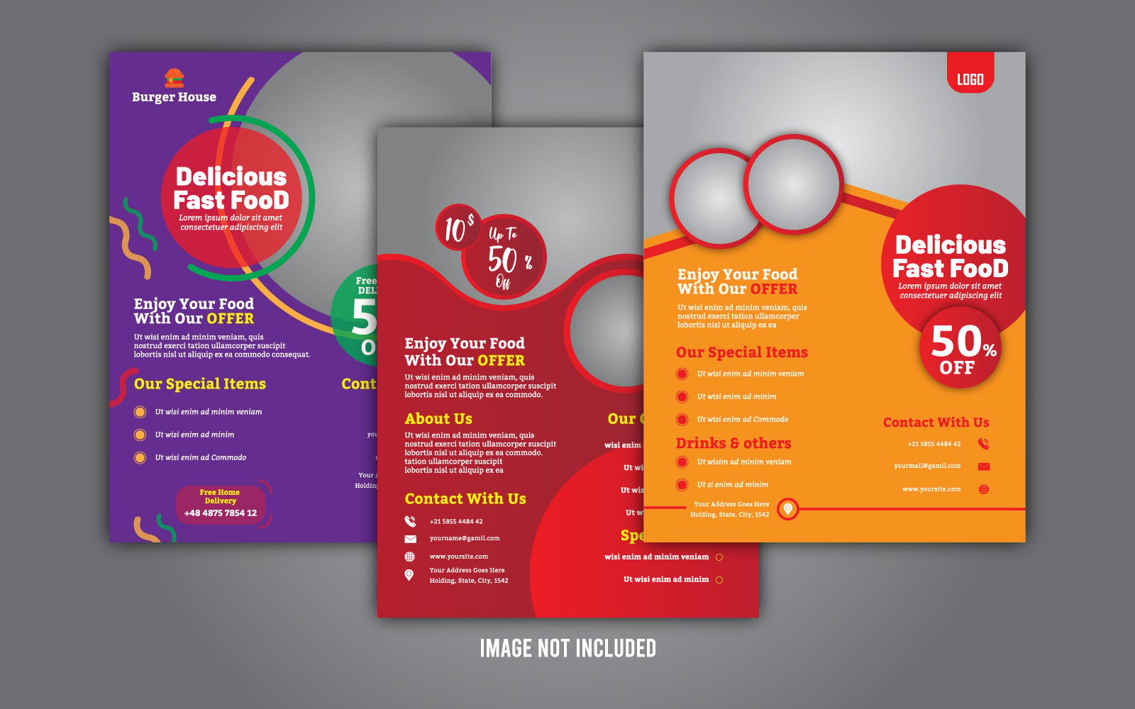 Template #171949 Flyer Design Webdesign Template - Logo template Preview