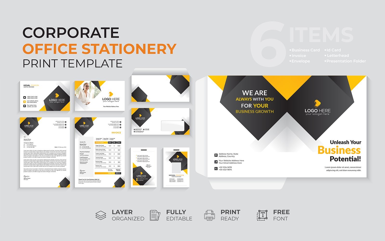 Kit Graphique #171955 Branding Entreprise Divers Modles Web - Logo template Preview