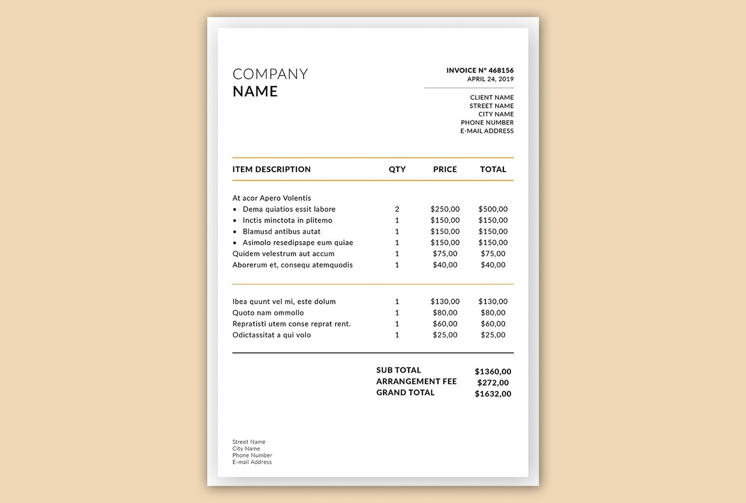 Kit Graphique #171969 Business Invoice Divers Modles Web - Logo template Preview