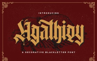 Agathiqy - Blackletter Font