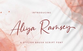 Aliya Ramsey - Handwritten Font