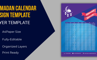 Arabic Pattern Calendar 2021 - Corporate Identity Template