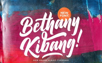 Bethany Kibang - Bold Cursive Font