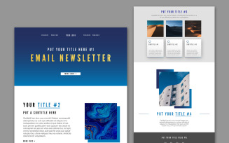 Email Newsletter Layout Corporate identity template
