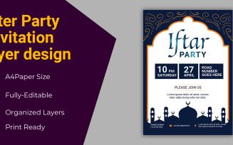 Ftar Banner or Flyer Design, Ifter Part - Corporate Identity Template