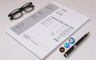 Customizable Invoice Template Design