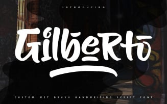 Gilberto | Brush Handwriting Cursive Font