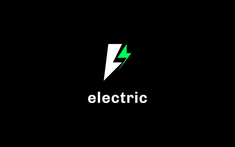 Letter B Electric Logo Logo Template
