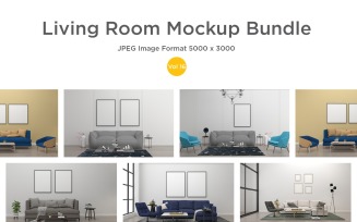 Luxury Living Room Mockup Vol-16