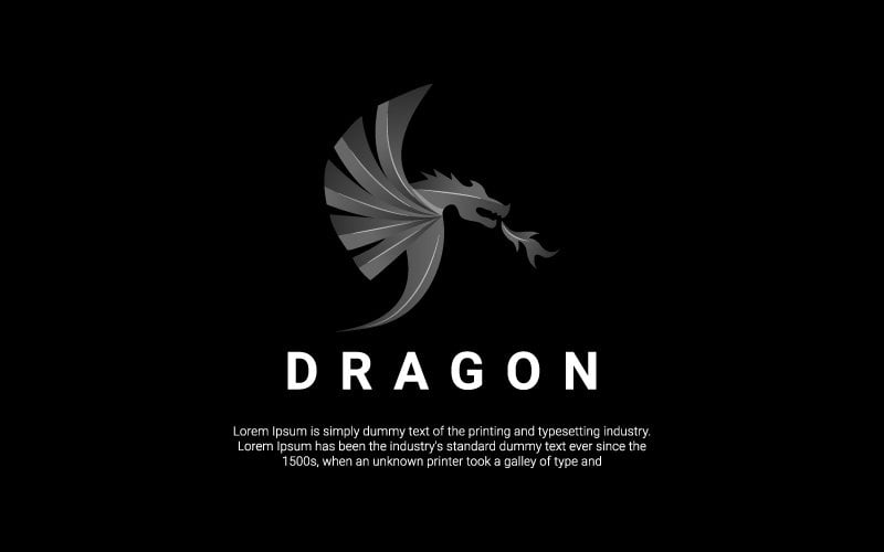 Template #172184 Dragon Emblem Webdesign Template - Logo template Preview