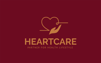 Heart Care Logo Template