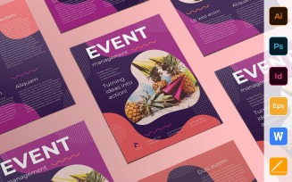Professional Event Management Flyer - Corporate Identity Template