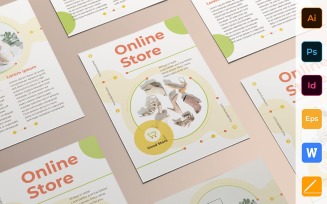 Professional Online Store Flyer - Corporate Identity Template