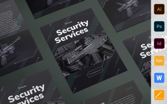 Ready-to-Use Security Guard Services Flyer - Corporate Identity Template