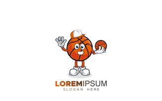 Basketball Mascot Logo Template