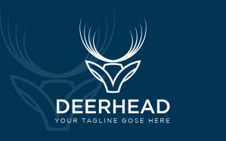 Deer Head Business Logo