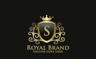 Gold Luxury Royal Brand S Logo Template