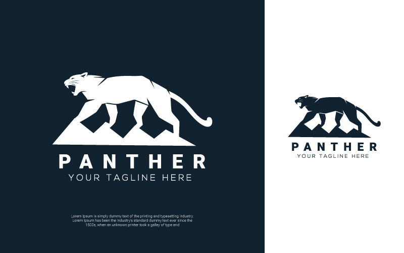 Panther Logo Logo Template