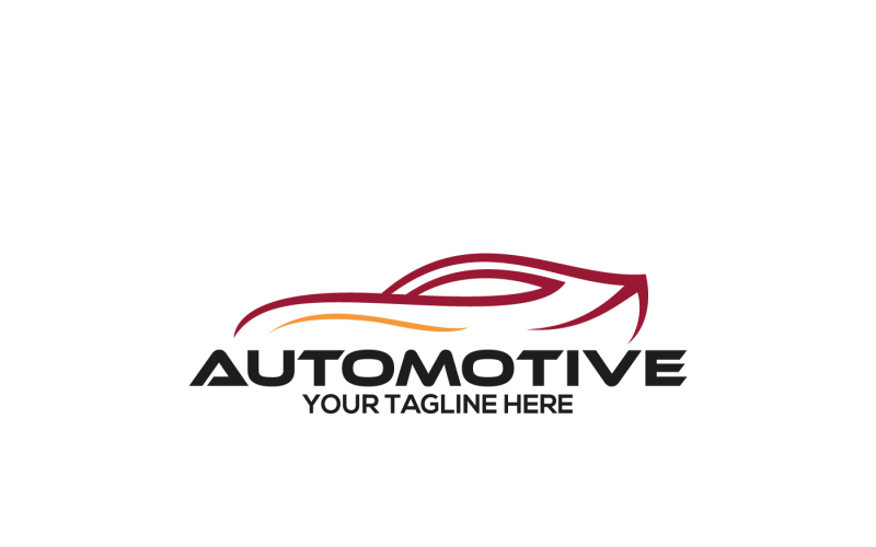 Red Automotive Logo Template