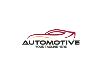 Red Automotive Logo Template