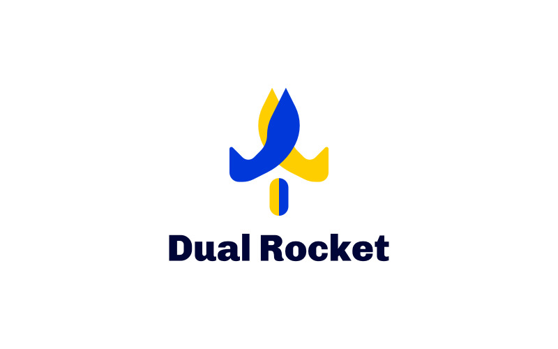 Rocket - Dual Rocket Logo Logo Template