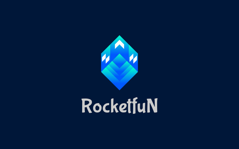 Rocket - Gradient Rocket Logo Logo Template