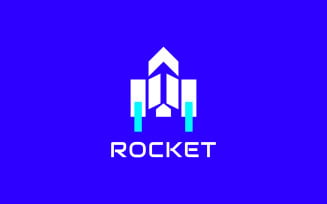 Rocket - Up Arrow Rocket Logo
